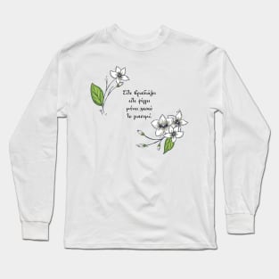 Giorgos Seferis Giasemi Poem Long Sleeve T-Shirt